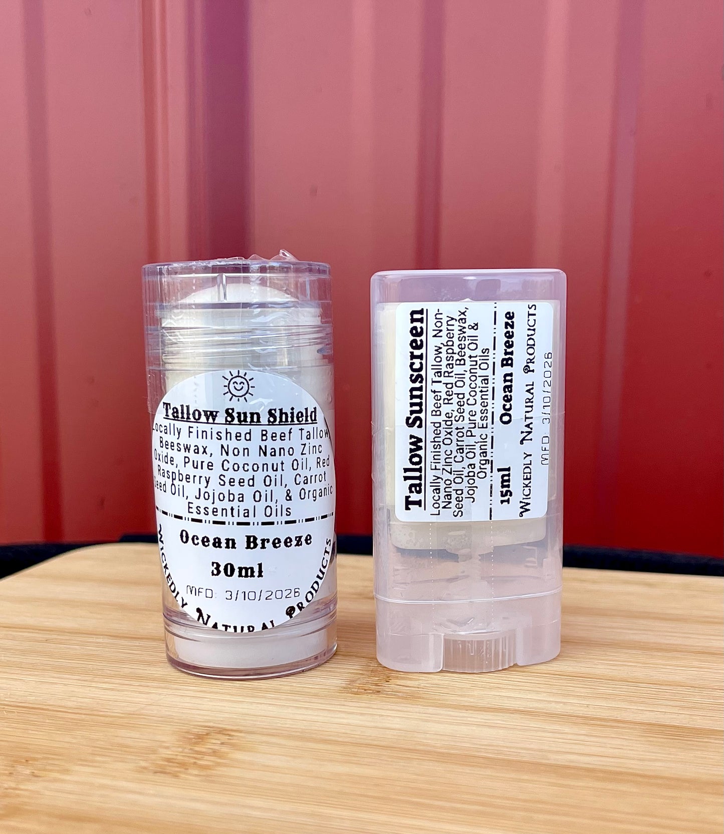 Natural Tallow Sun Shield Stick