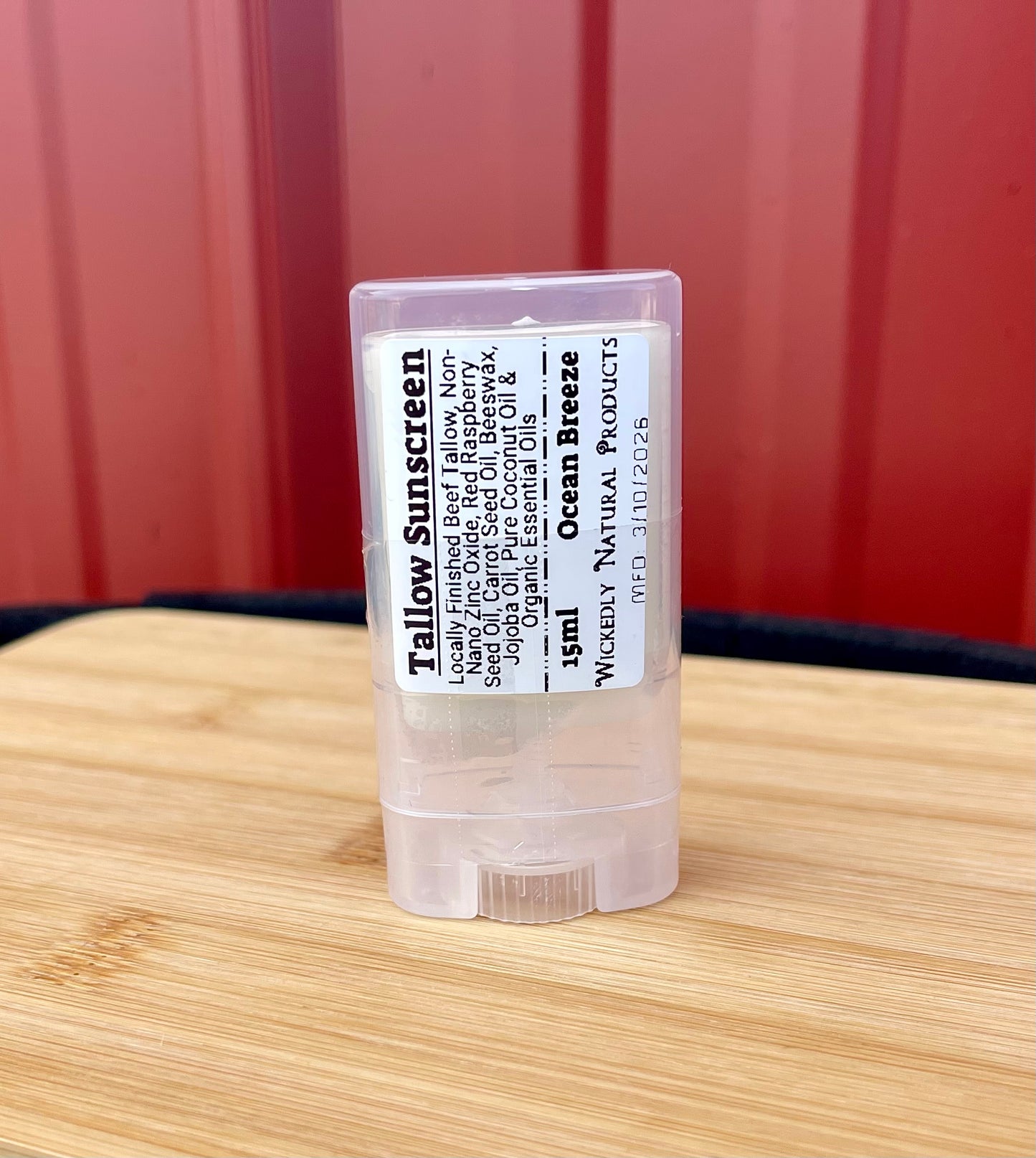 Natural Tallow Sun Shield Stick
